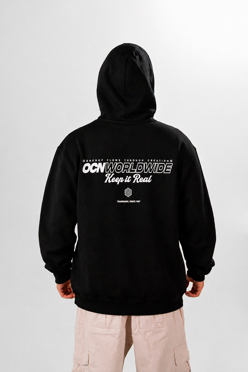 Buzo Ocn Canguro Original Negro