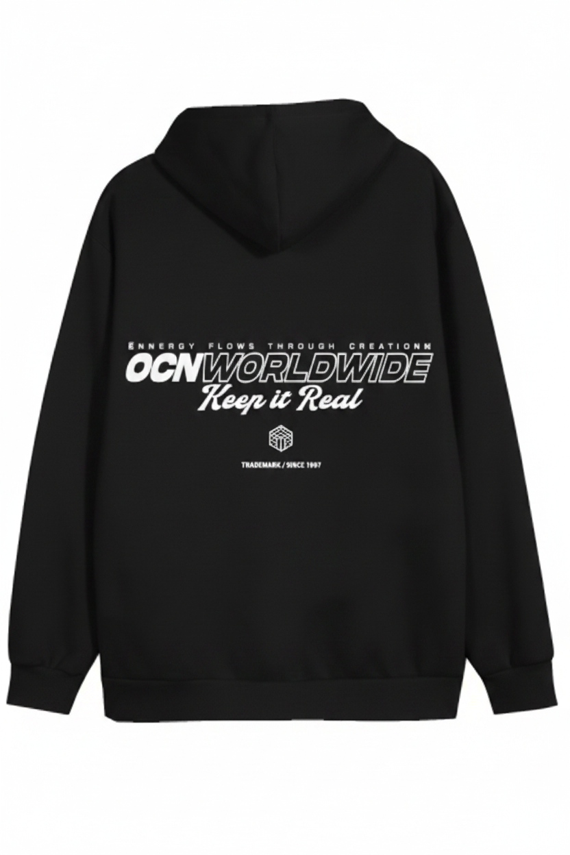 Buzo Ocn Canguro Original Negro