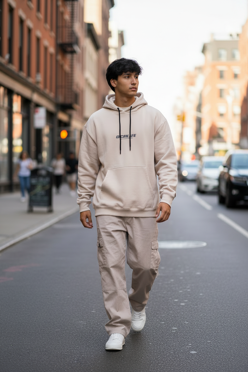 Buzo Ocn Canguro Original Crudo