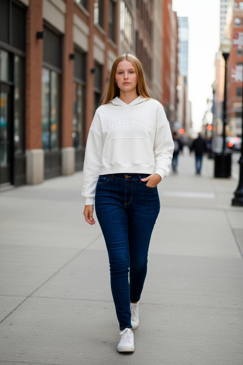 Buzo Ocn Crop Berlin Blanco
