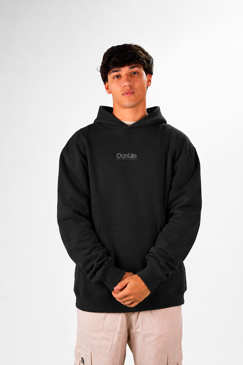 Buzo Ocn Canguro Original Negro
