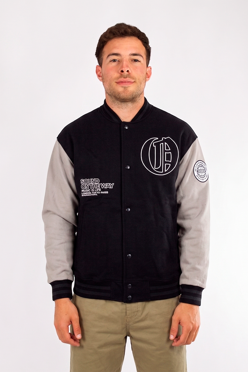 Campera Ocn Varsity Negro