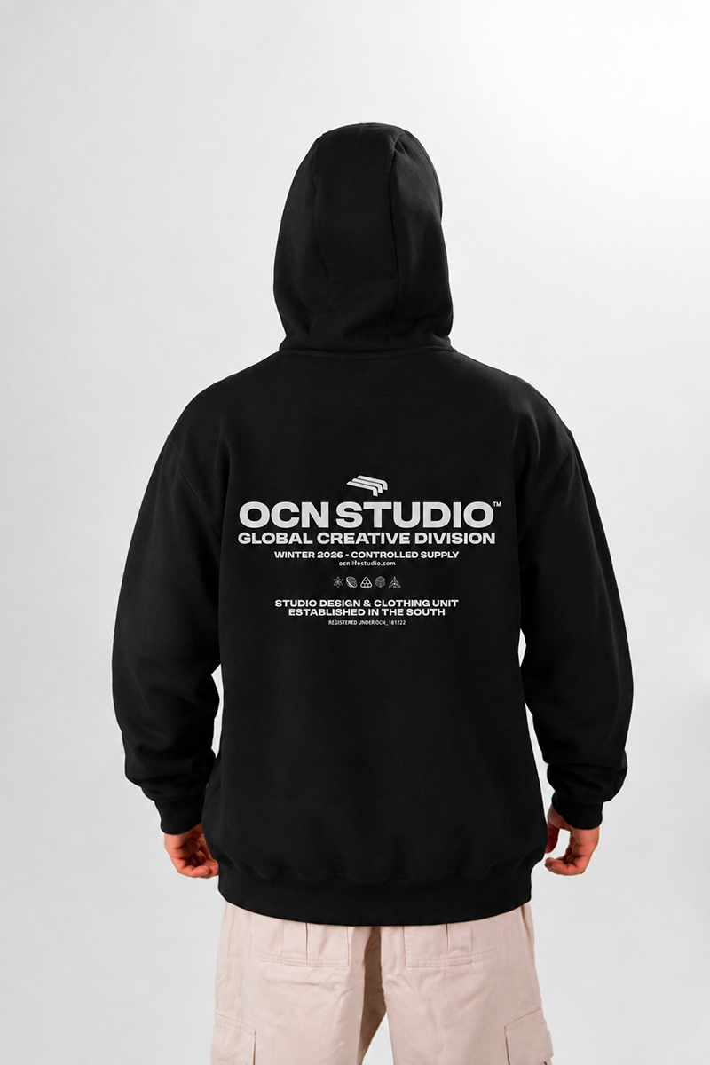Buzo Ocn Canguro Original Negro