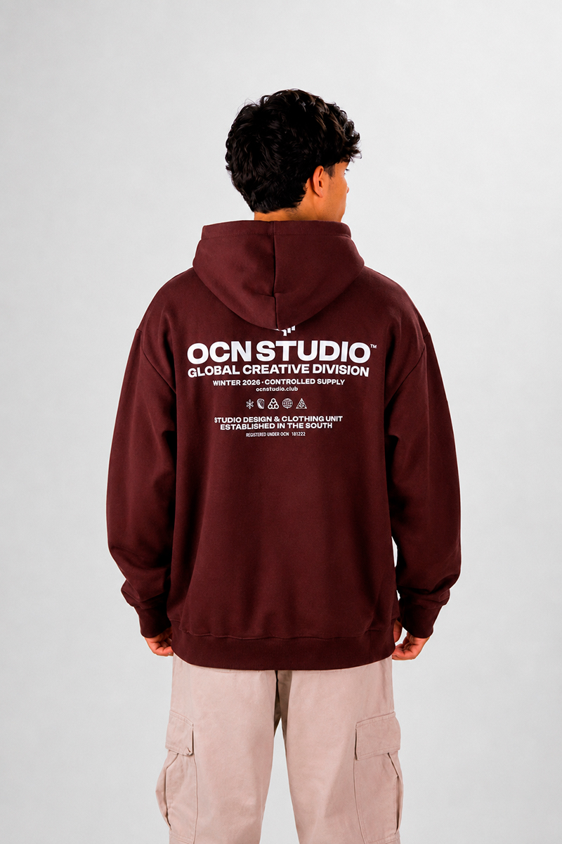 Buzo Ocn Canguro Original Bordo