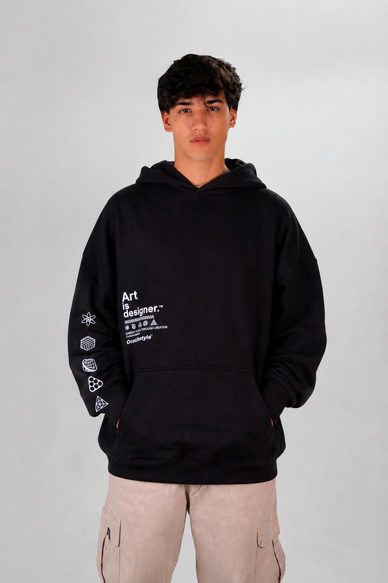 Buzo Ocn Canguro Original Negro