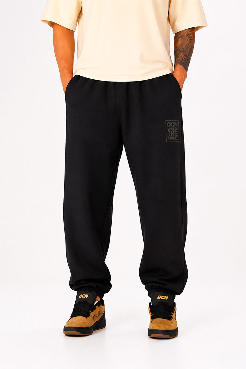 Jogging Ocn Bars Negro