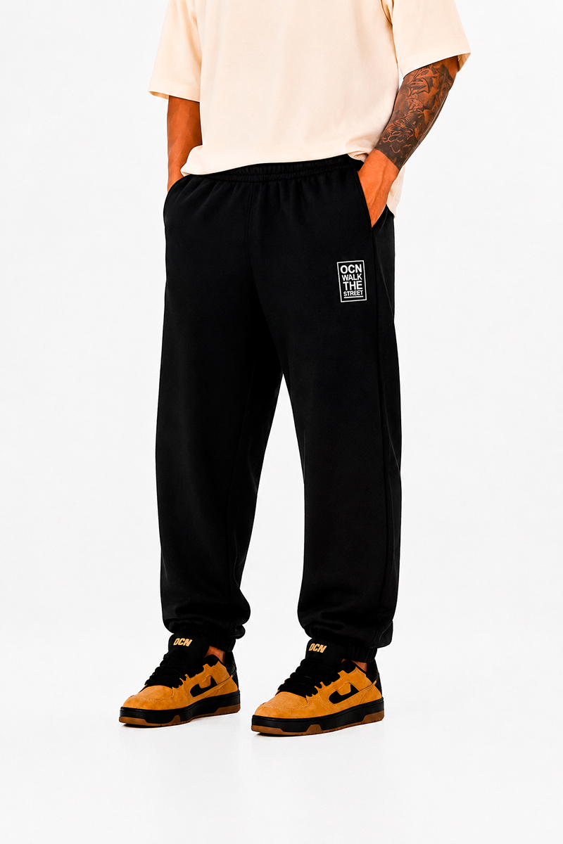 Jogging Ocn Bars Negro