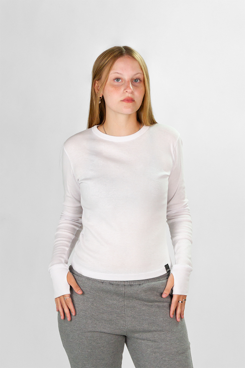 Remera Manga Larga Ocn Cozy Blanco