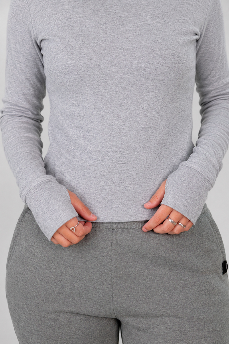 Remera Manga Larga Ocn Cozy Gris