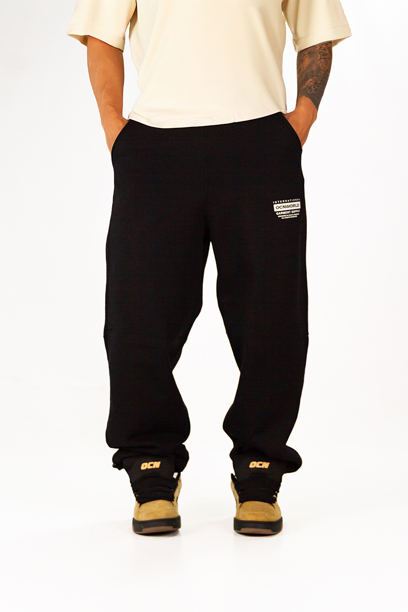 Jogging Ocn Loose Fleece Negro