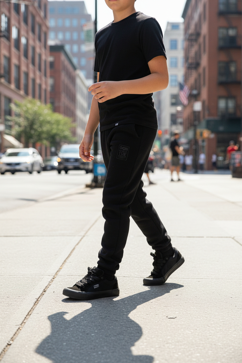 jogging Ocn Bars Negro