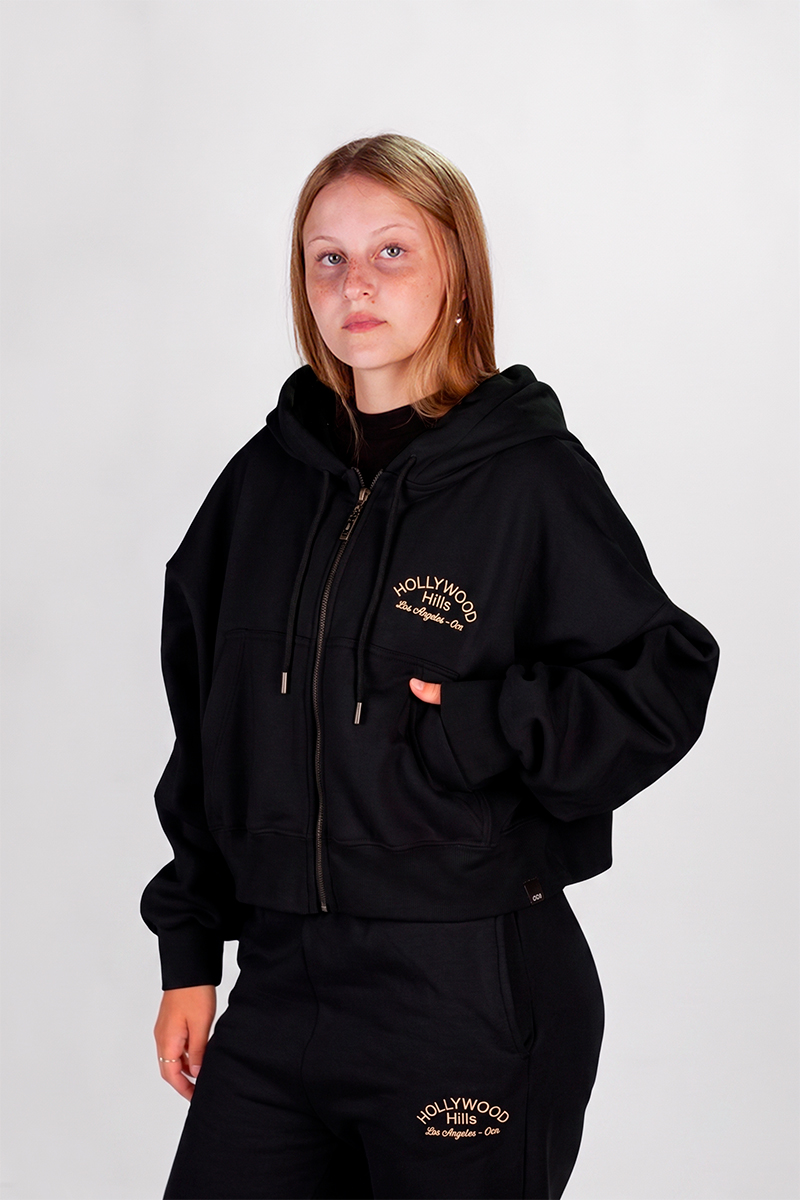 Campera Ocn Crop Boston Negro