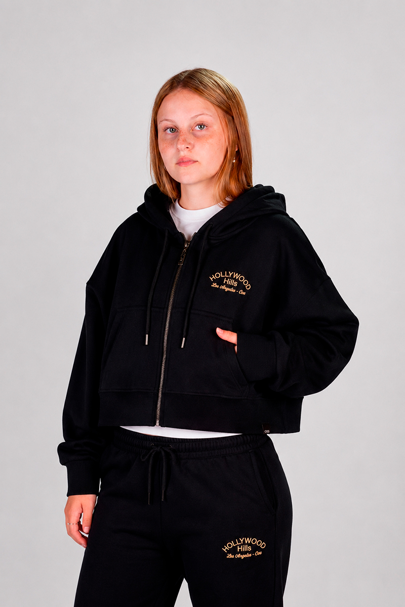 Campera Ocn Crop Boston Negro