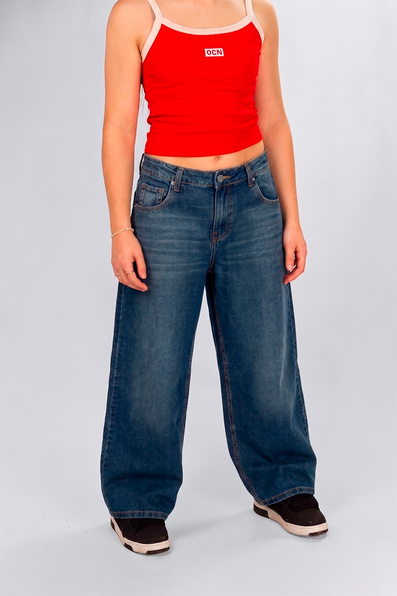 Jean Ocn WIde Leg Malena Azul