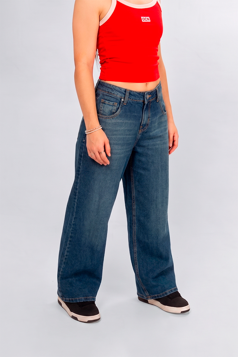 Jean Ocn WIde Leg Malena Azul