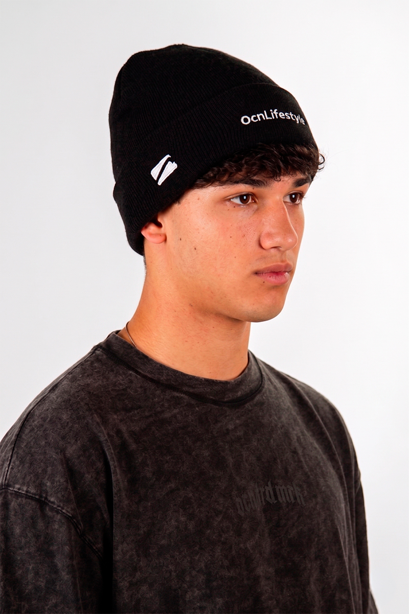 Gorro De Lana Ocn Negro/Blanco