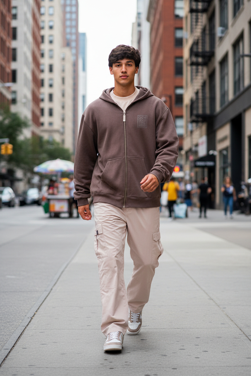 Campera Ocn Bars Bordo