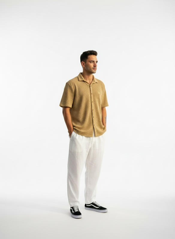 Camisa Ocn Fisher Camel