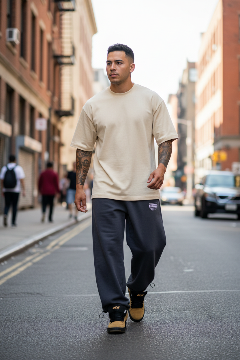 Jogging Ocn Loose Fleece Gris