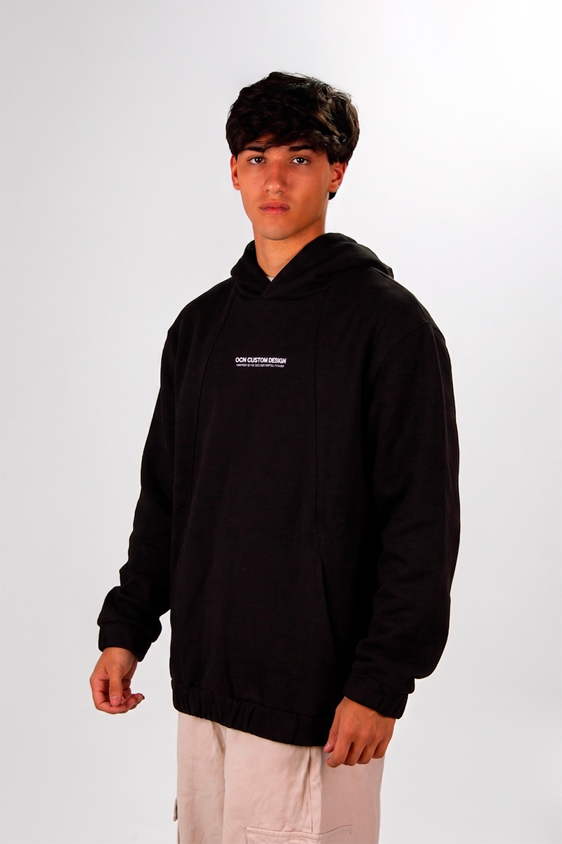 Buzo Ocn Canguro Lambert Negro
