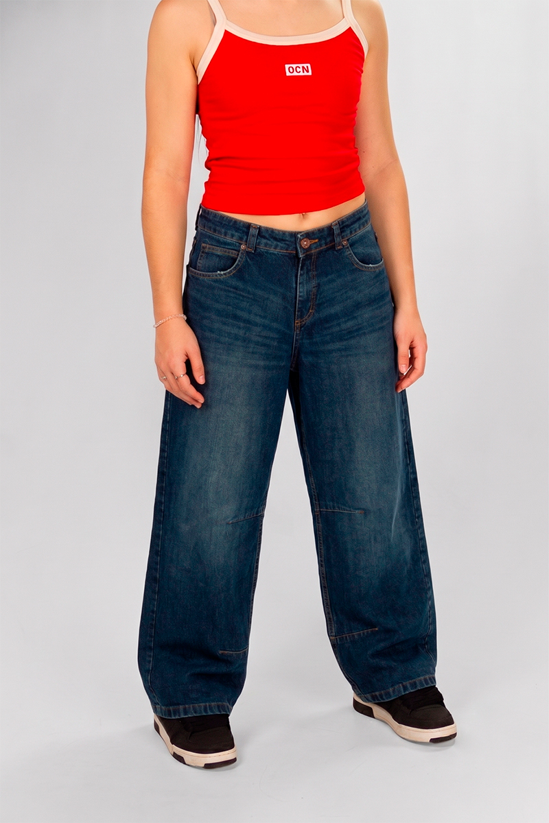 Jean Ocn Juana Vintage Azul