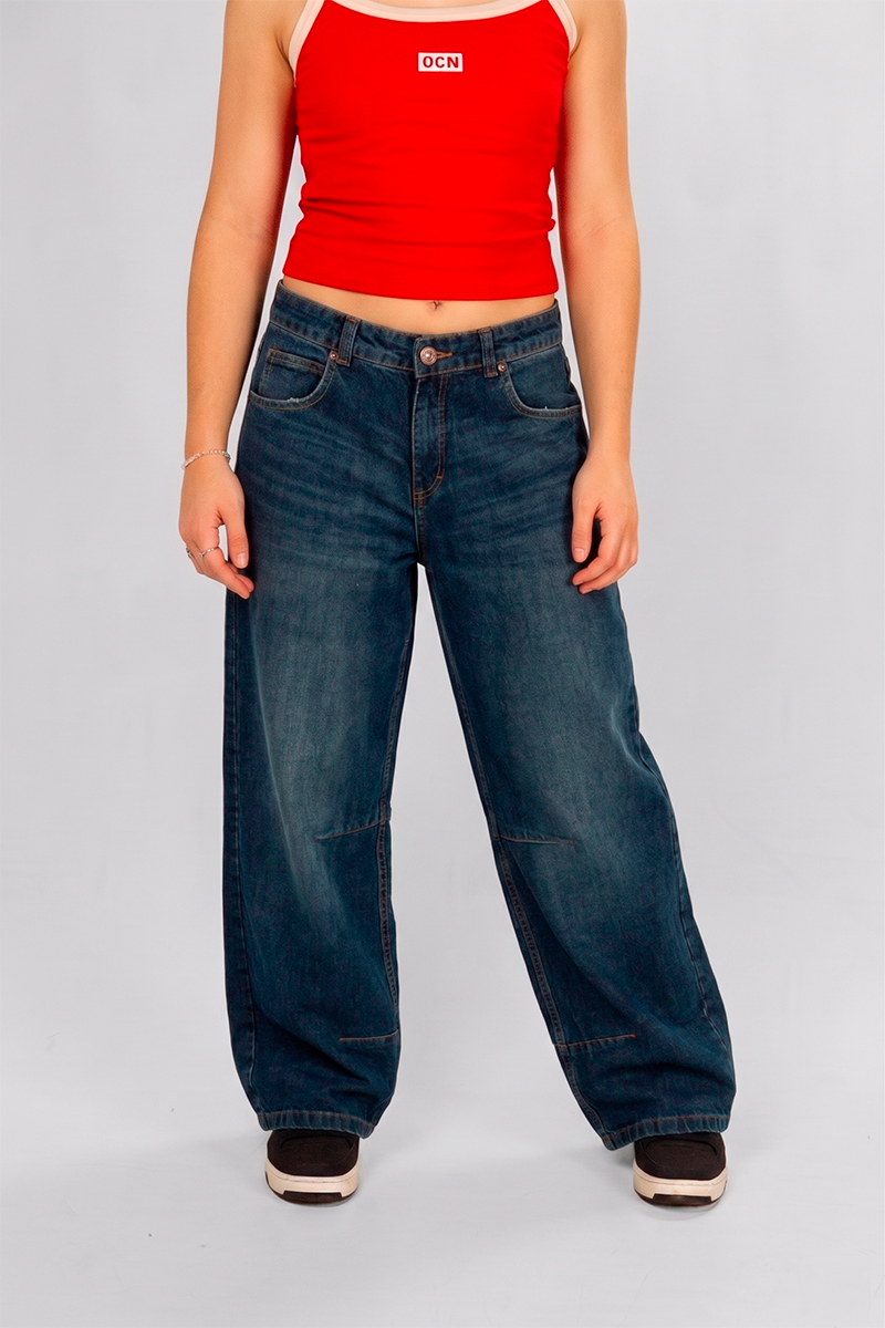Jean Ocn Juana Vintage Azul
