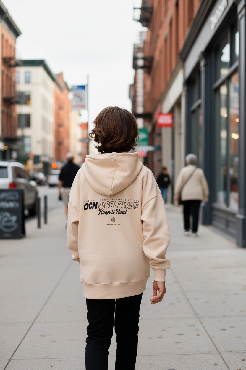 Buzo Ocn Canguro Beige