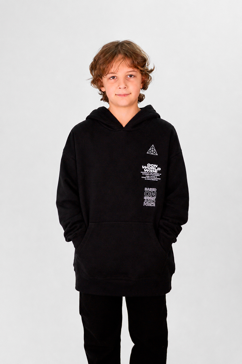 Buzo Ocn Canguro Negro