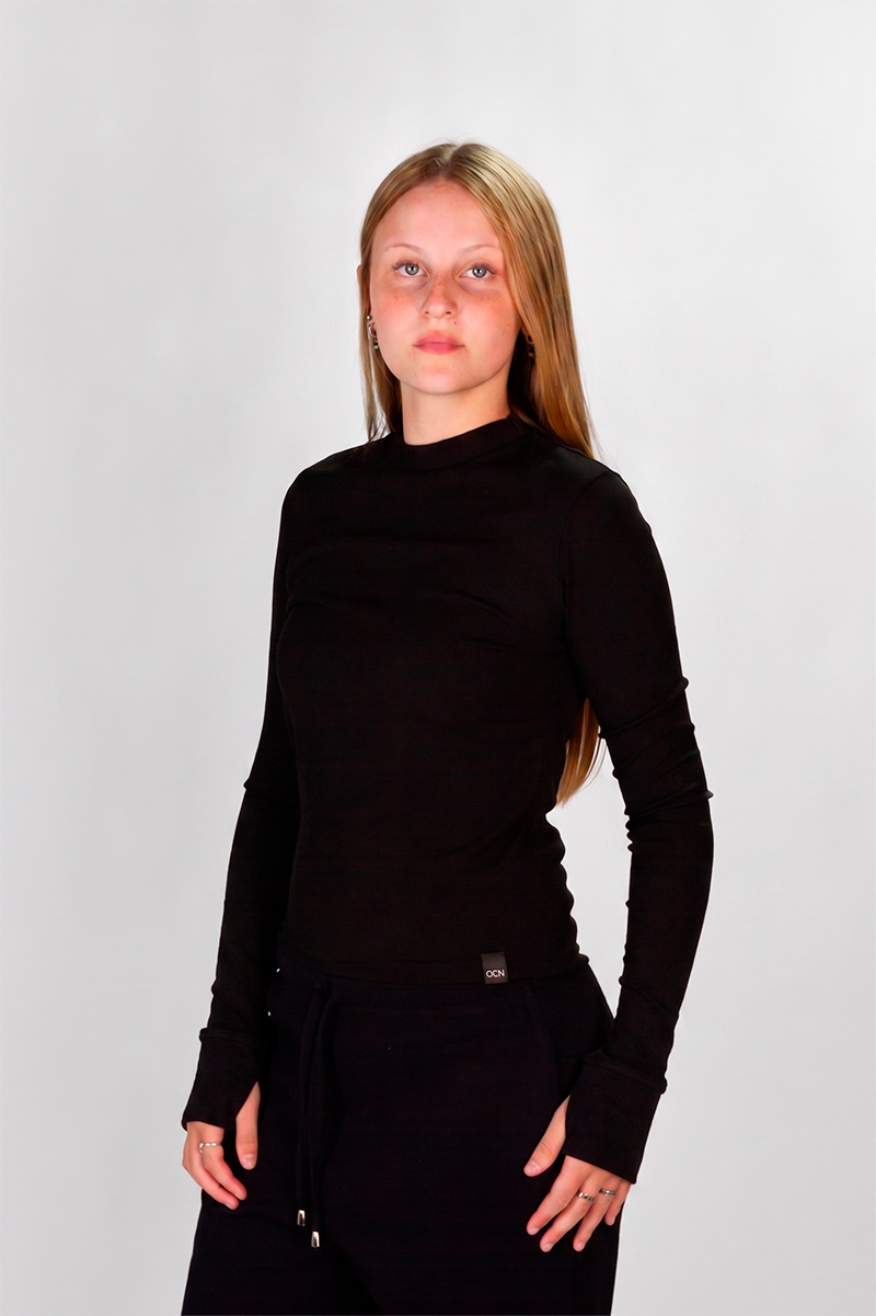 Remera Manga Larga Ocn Long Sleeve Negro