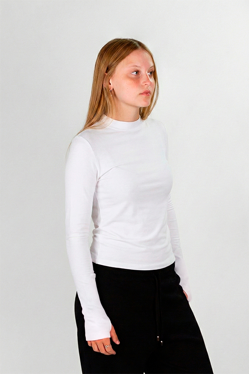 Remera Manga Larga Ocn Long Sleeve Blanco