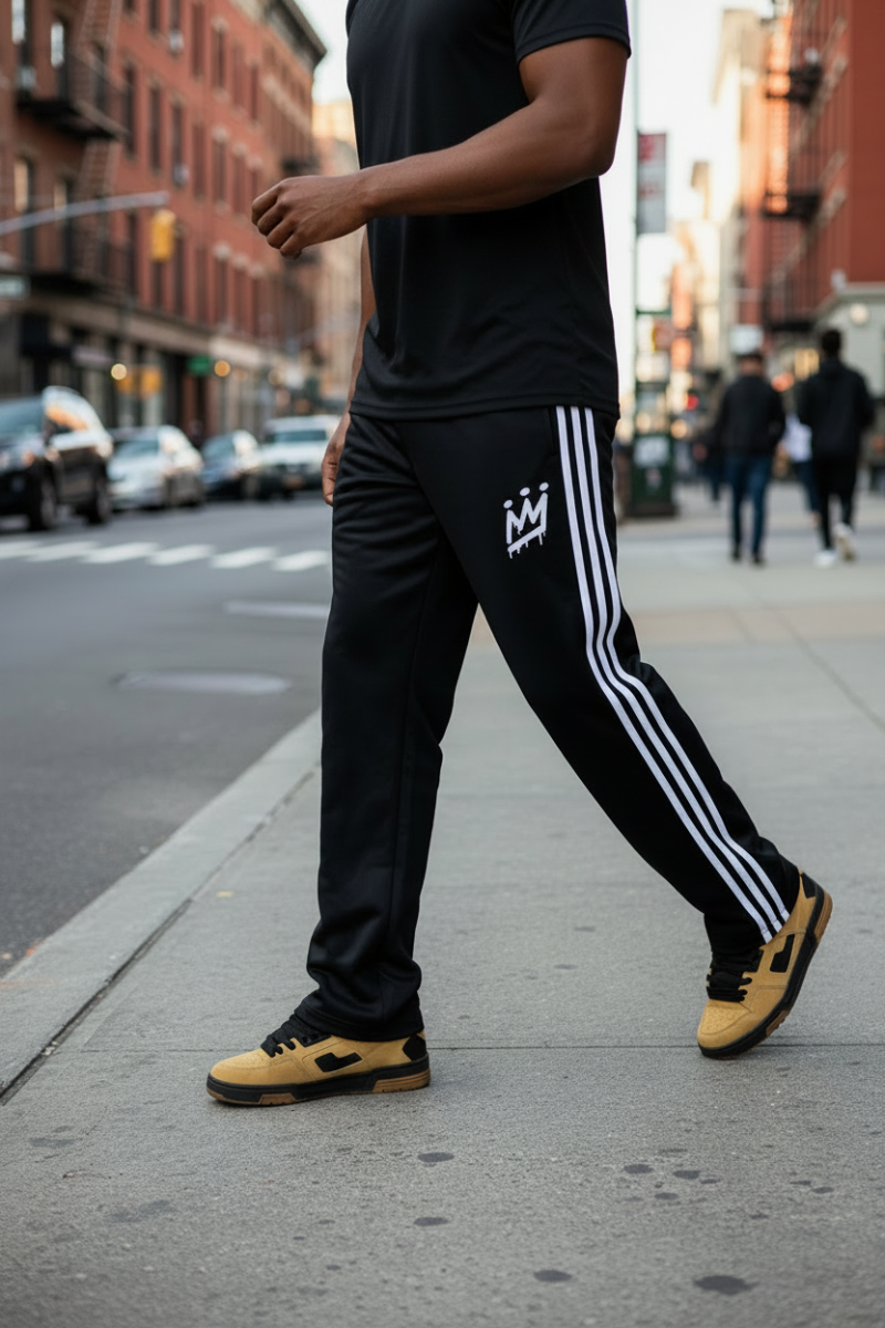 Jogging King Of Art Strips Negro