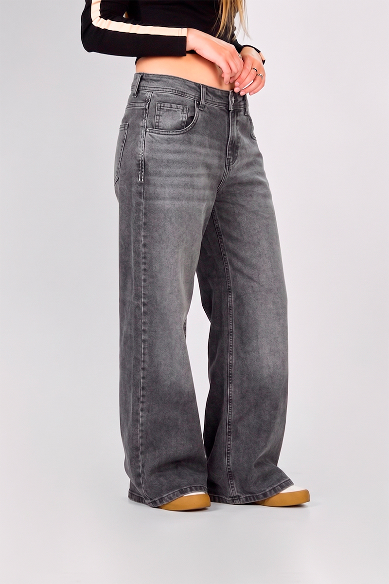 Jean Ocn WIde Leg Malena Negro