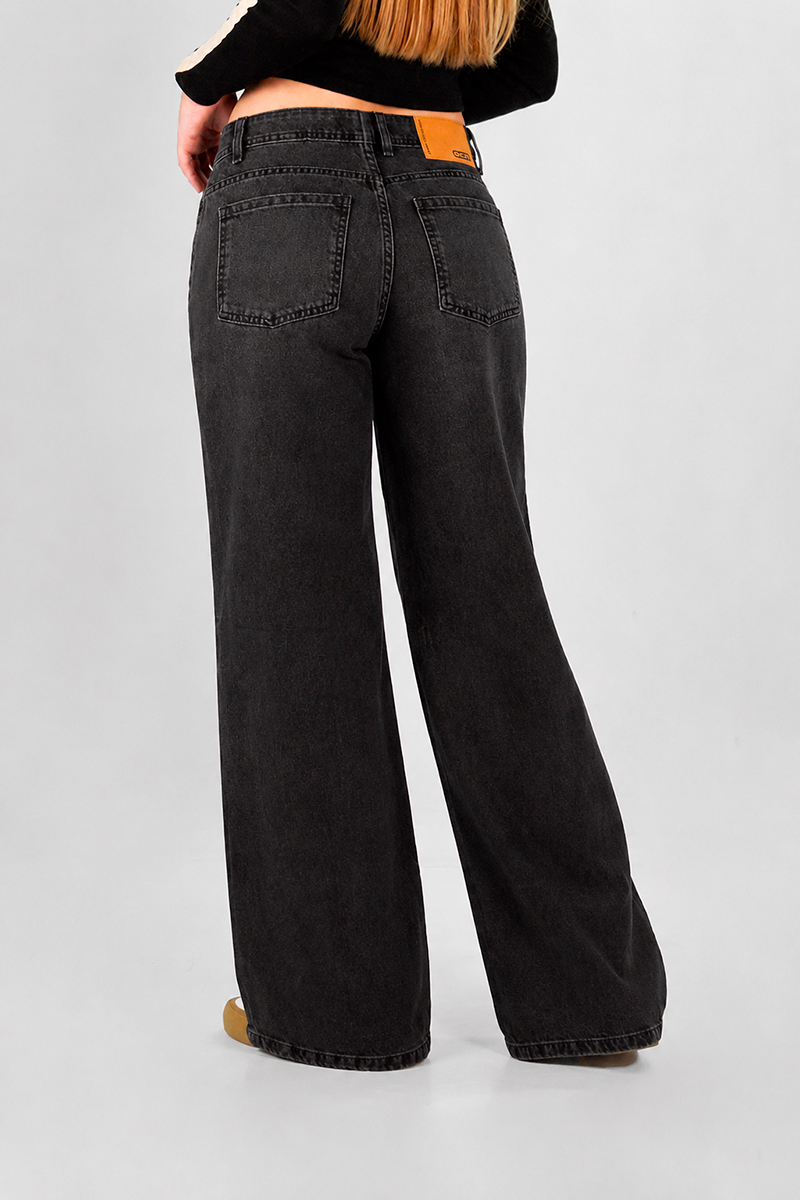 Jean Ocn WIde Leg Malena Negro