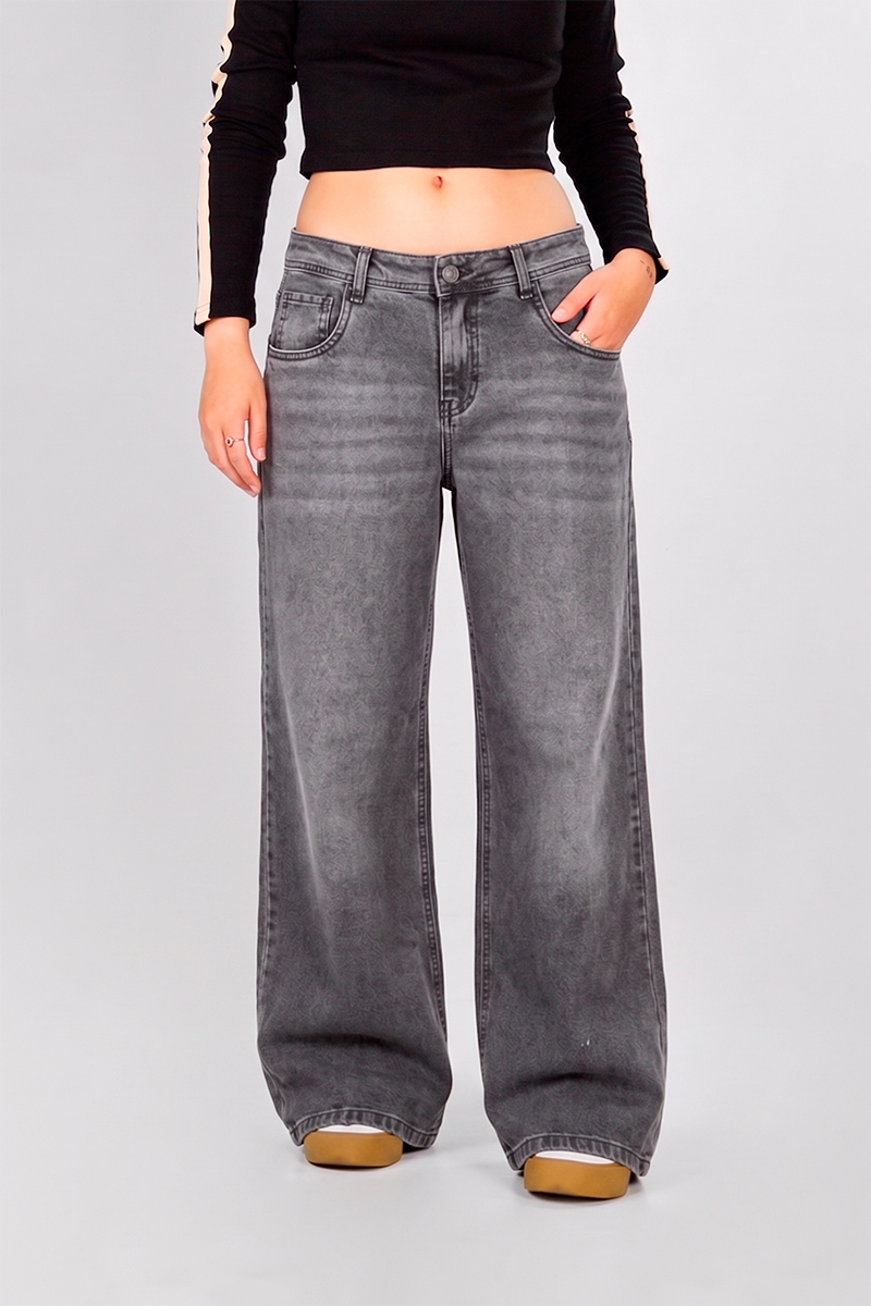 Jean Ocn WIde Leg Malena Negro