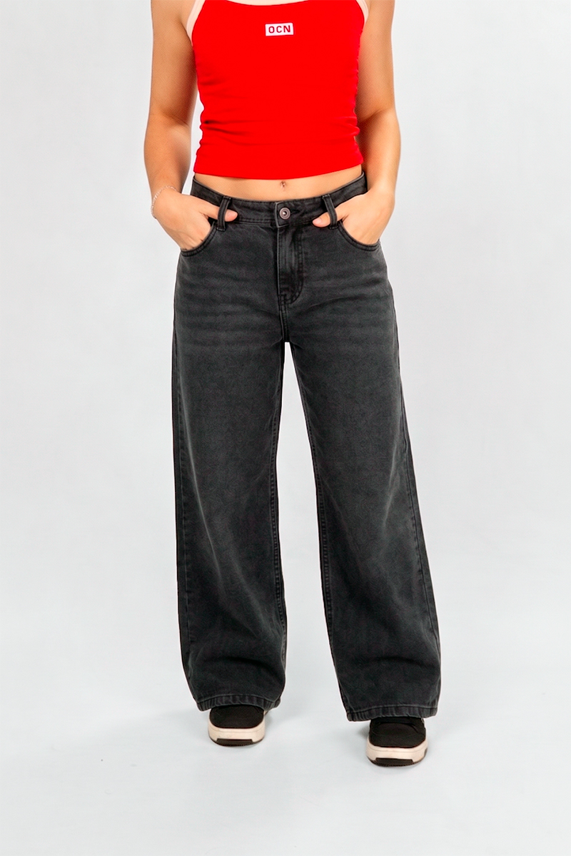 Jean Ocn WIde Leg Malena Negro