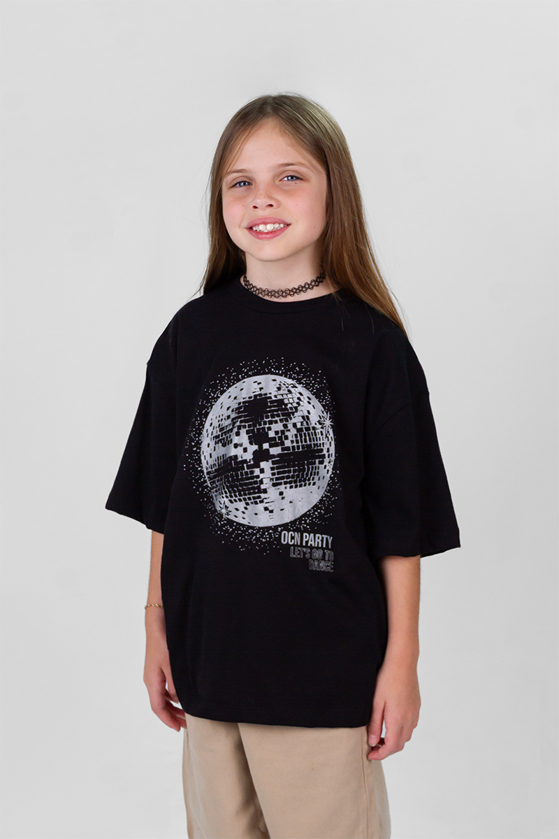 Remera Ocn  Boxy Tee Negro