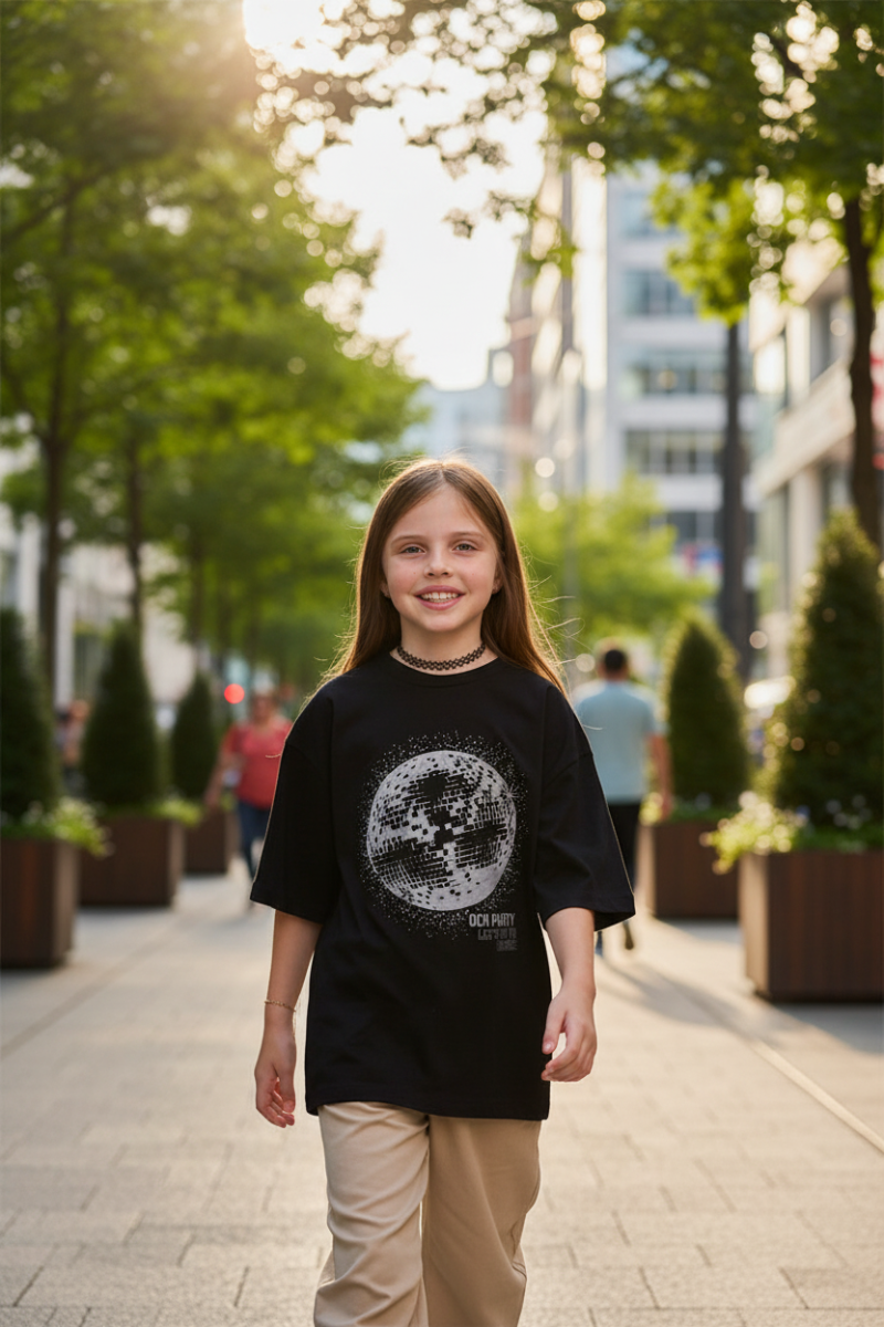 Remera Ocn  Boxy Tee Negro