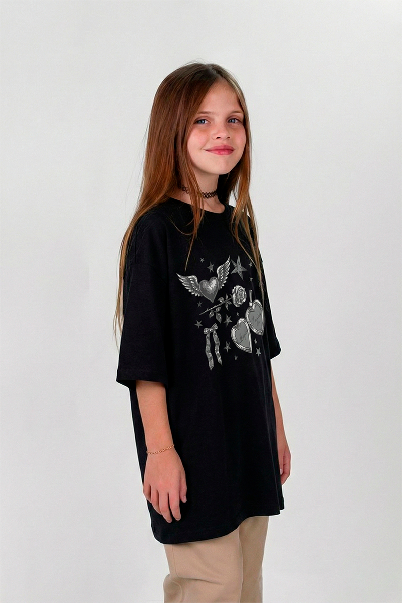 Remera Ocn Kids Tee Negro