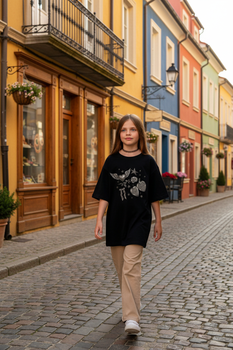 Remera Ocn Kids Tee Negro