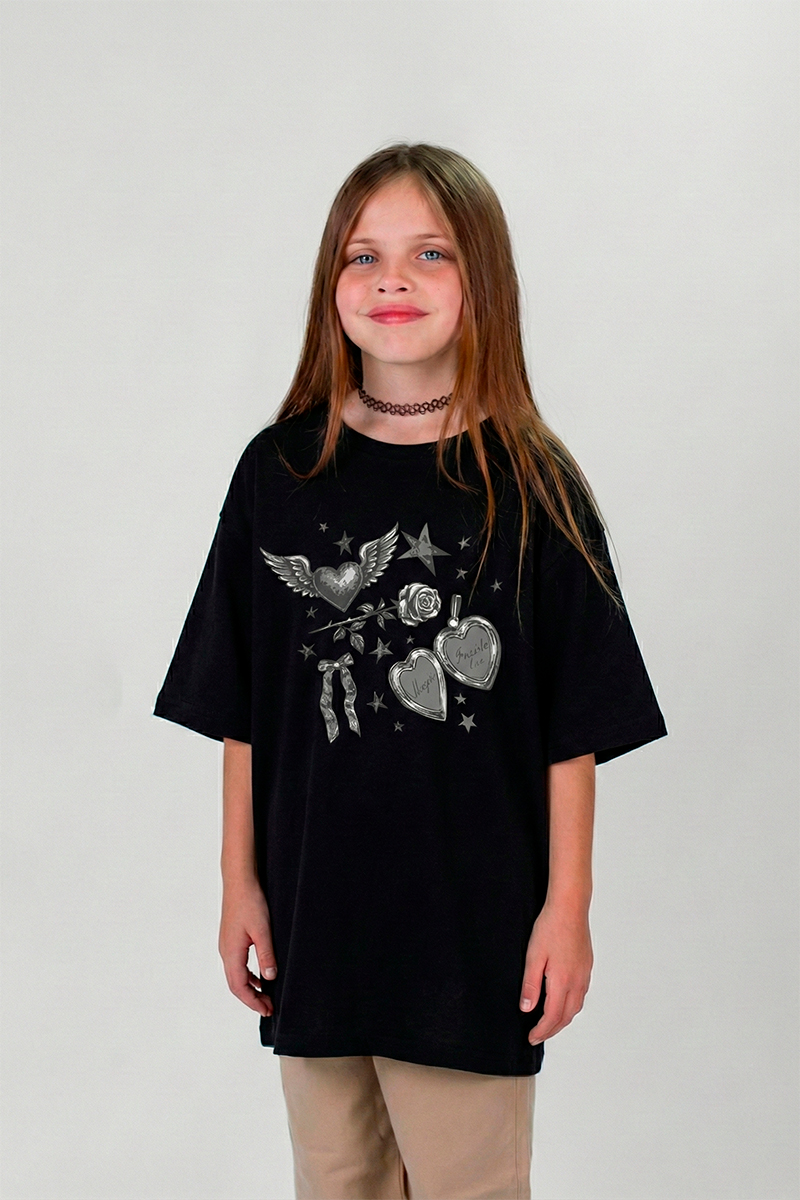 Remera Ocn Kids Tee Negro