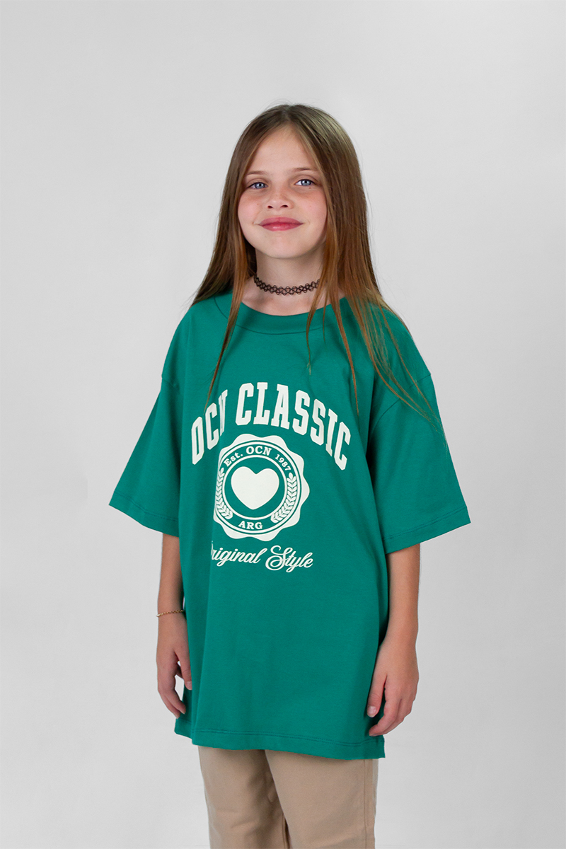 Remera Ocn Over Tee Verde