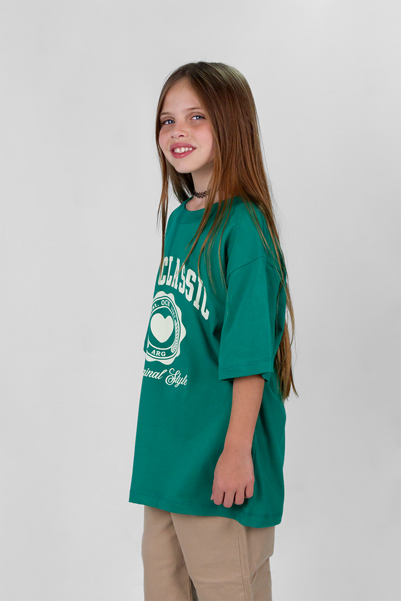 Remera Ocn Over Tee Verde