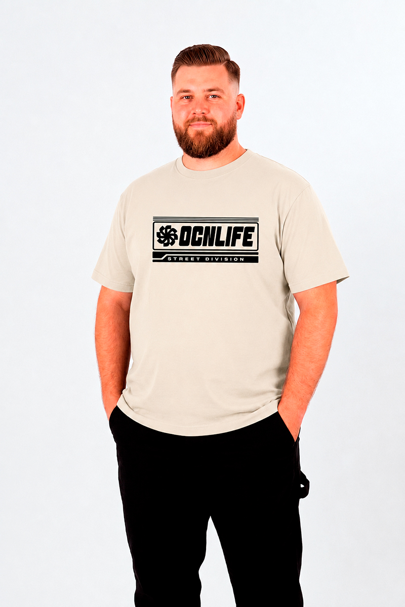 Remera Ocn Original Plus Size / Talle Especial Beige