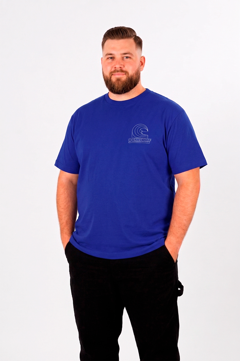 Remera Ocn Original Plus Size / Talle Especial Azul