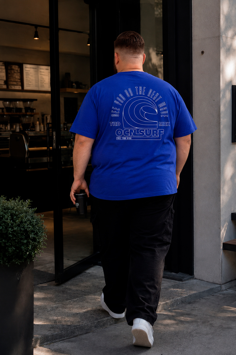 Remera Ocn Original Plus Size / Talle Especial Azul