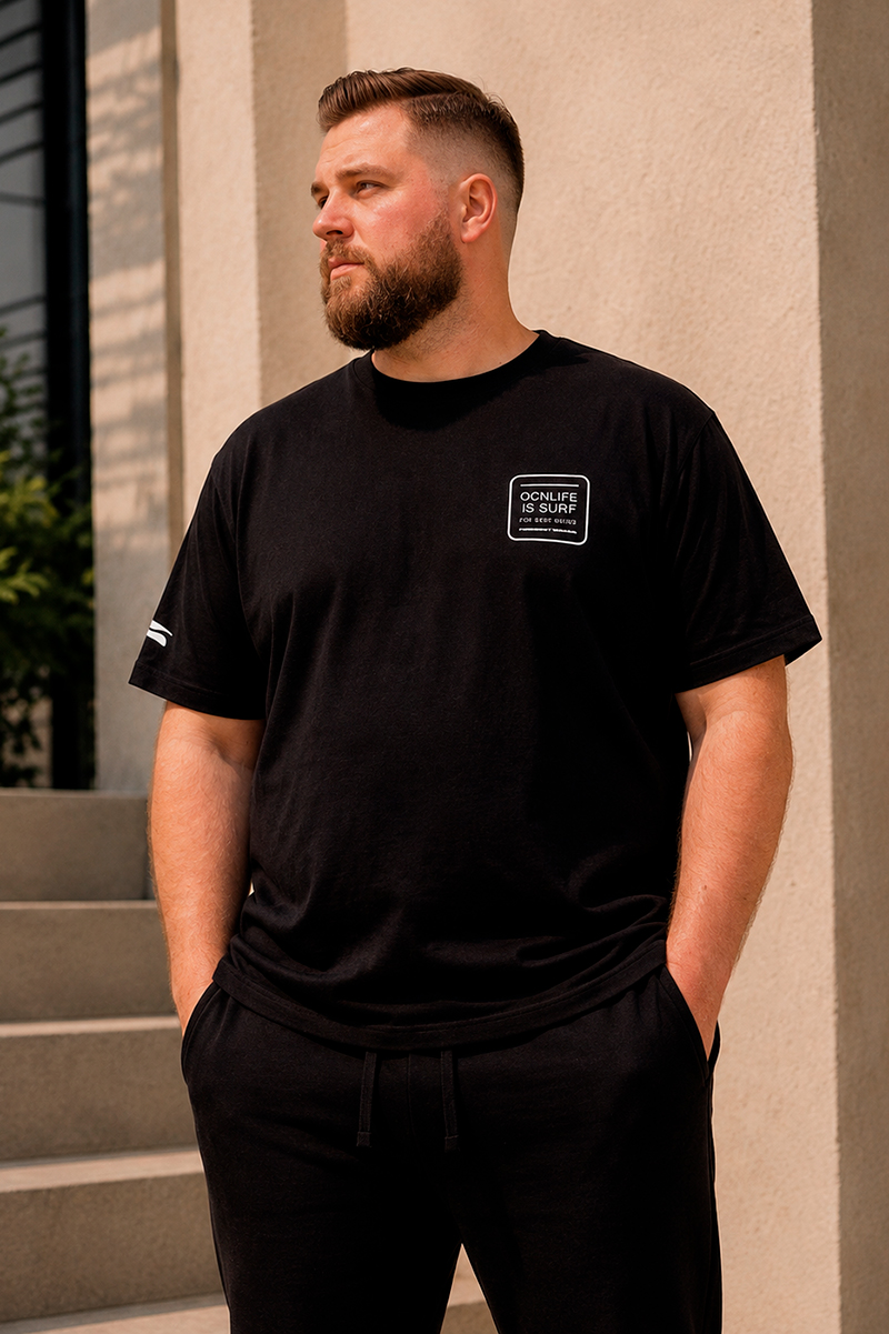 Remera Ocn Original Plus Size / Talle Especial Negro