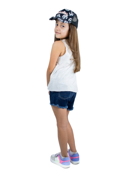 Short De Jean Ocn Kids Azul