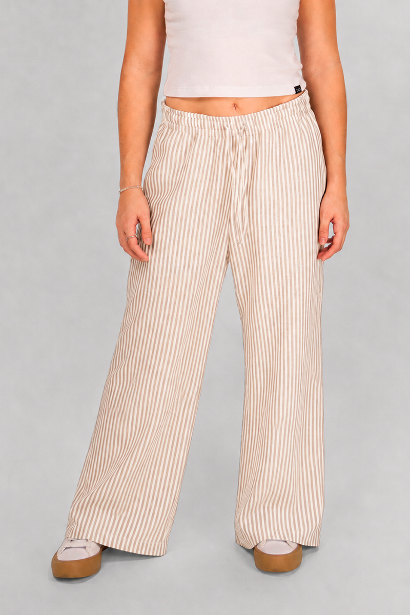 Pantalon Ocn Brisa Blanco/Beige