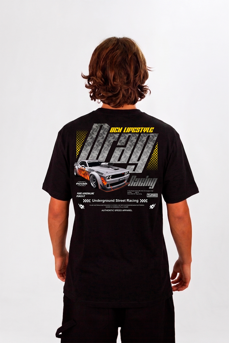 Remera Ocn Racing Negro