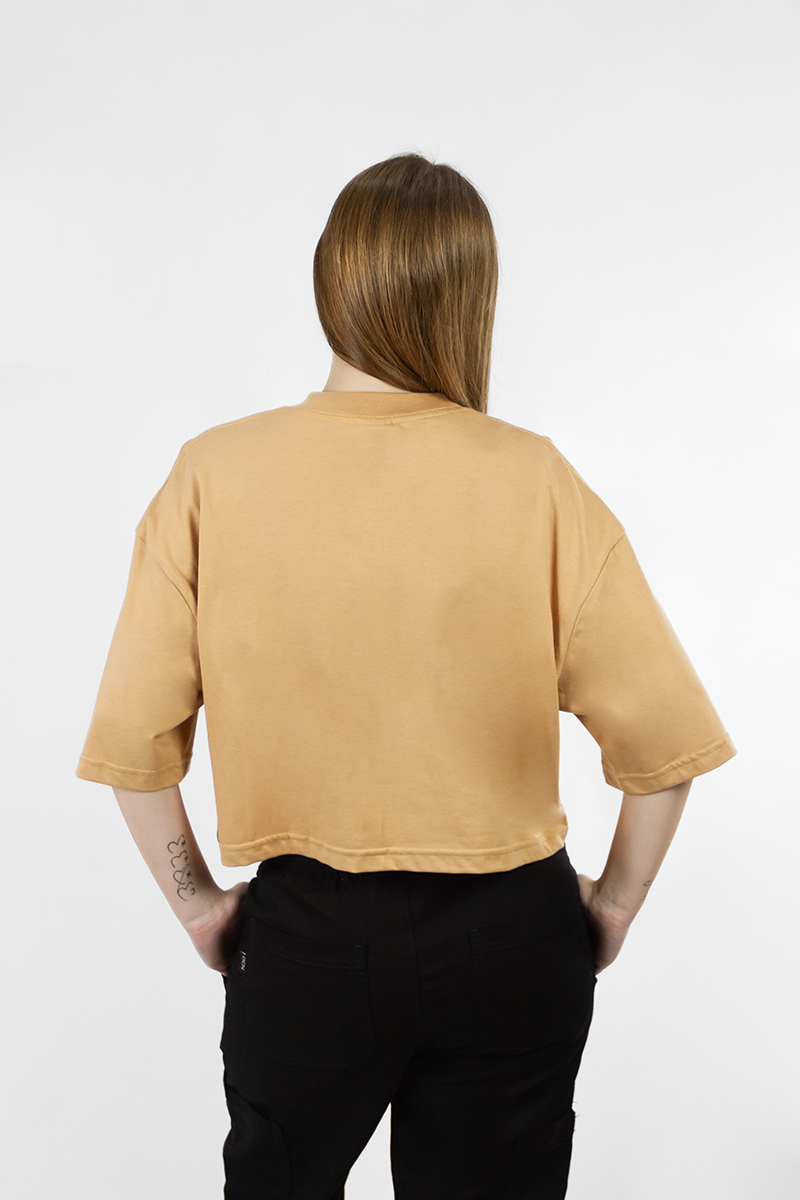 Remera Ocn Mujer Boxy Tee Camel 778U0